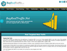 Tablet Screenshot of buyrealtraffic.net